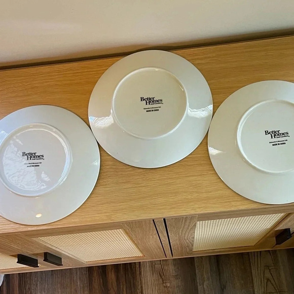 Better Homes and Gardens Salad Plates Piers Gray Geometric - Picture 9 of 12